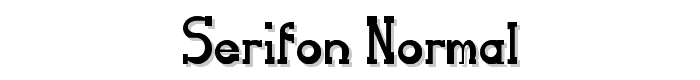 Serifon Normal font